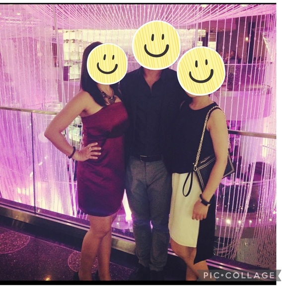 Tobi red strapless cocktail dress. - Picture 4 of 4